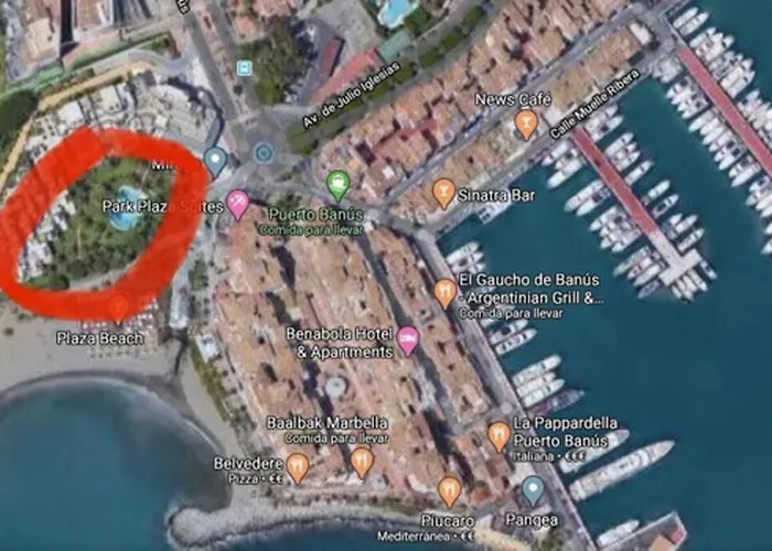 아파트 Frontline Sea In The Center Of Puerto Banus-beach 마르베야